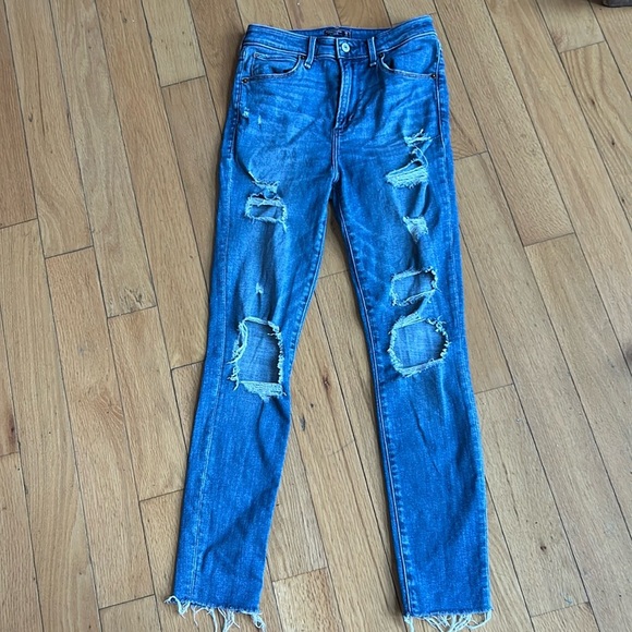 Abercrombie & fitch Simone High Rise jeans super skinny size 26 blue - Picture 2 of 9